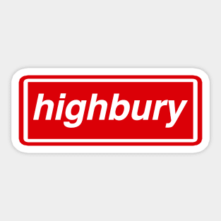 Highbury Sticker